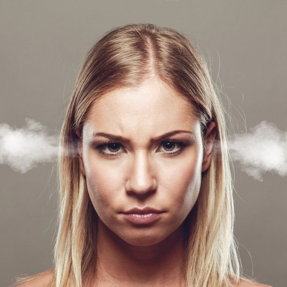 angry-Frau bearbeitet